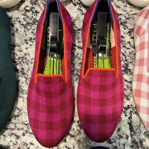 Rothy’s Cherry Gingham Loafer, Size 6.5